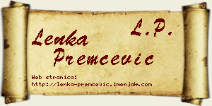 Lenka Premčević vizit kartica